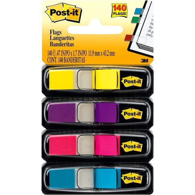3M 3M MMM6834AB Post-it Flags 1/2 inch 140 pack
