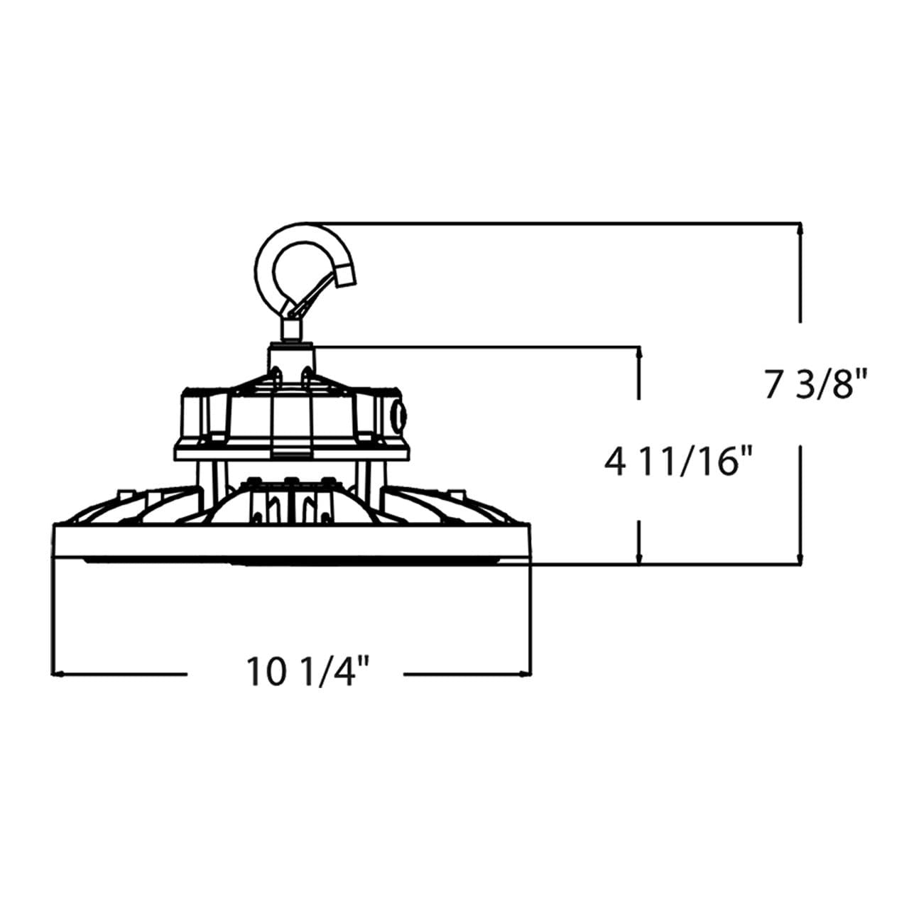 RAB LIGHTING Rab Lighting H17 Led High Bay 150W Field Adjustable
