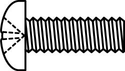 VALUE COLLECTION Value Collection MPPX06040-025BX M6x1 Pan Head Phillips Screw