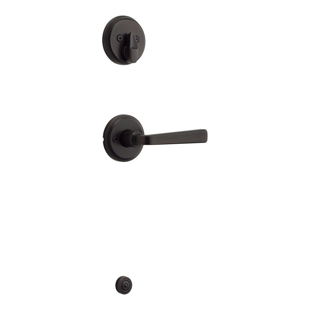 KWIKSET Kwikset 971TDL-11P Trafford Lever Handleset Trim Venetian Bronze