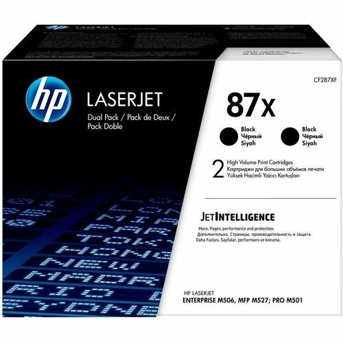 HP Hewlett-packard HEWCF287XD Black Toner Cartridge 2-pack