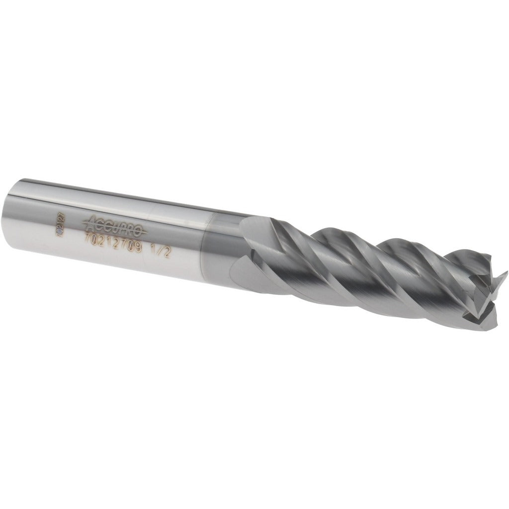 ACCUPRO Accupro 12179062 Square End Mill 1/2 in 4 Flute Carbide