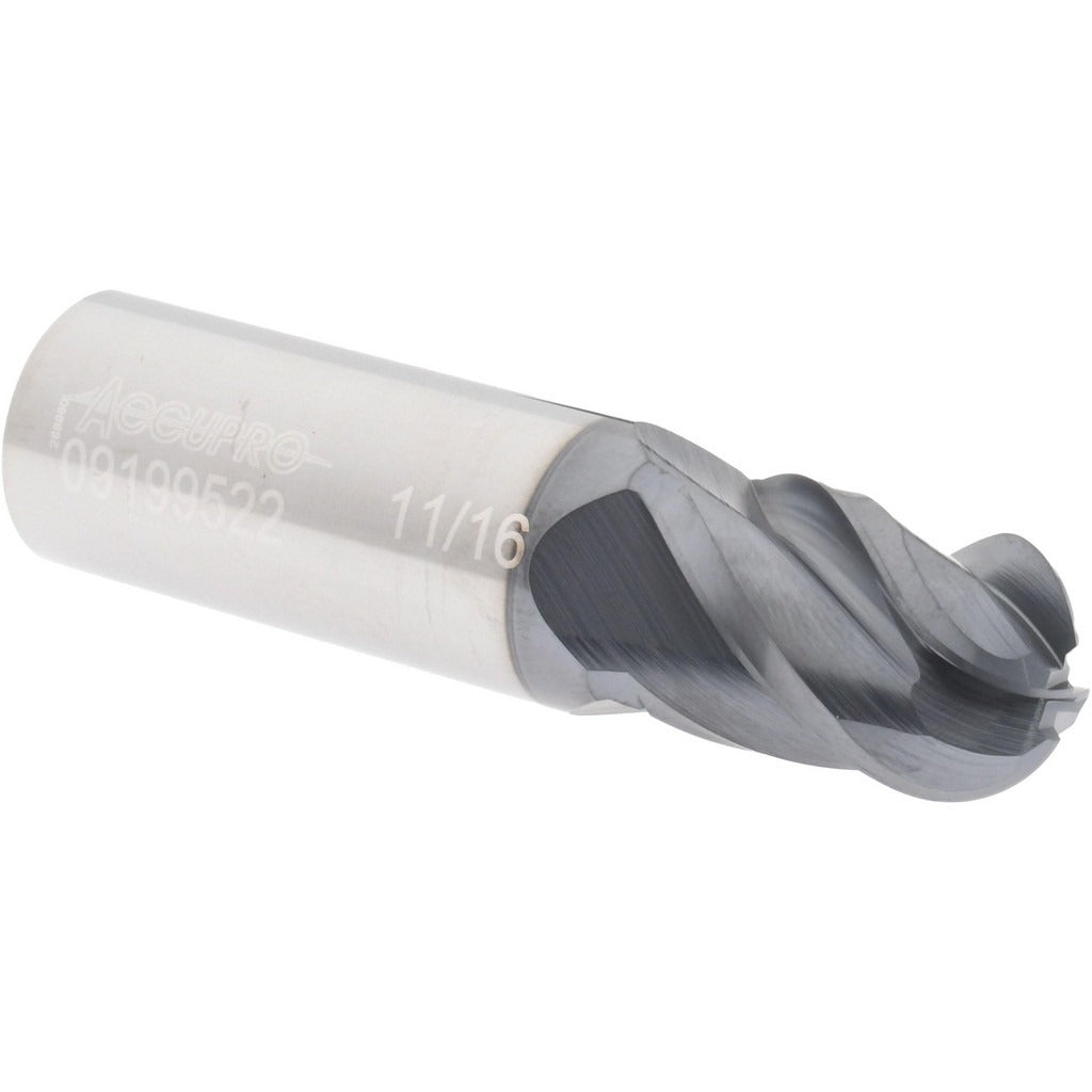 ACCUPRO Accupro 12184855 Ball End Mill 0.6875 in 4 Flute Carbide