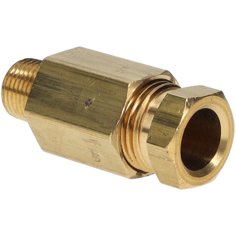 PARKER Parker 68HD-6-2 Compression Tube Connector 3/8 in Brass