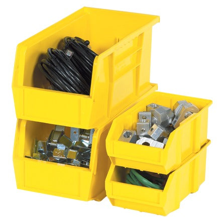 BSC PREFERRED Bsc Preferred BINP1155Y Plastic Storage Bin Yellow 12pk