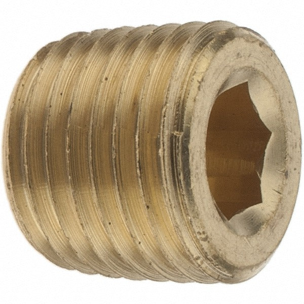 MERIT BRASS Merit Brass BS118HC-04 Brass Countersunk Plug 1/4 in
