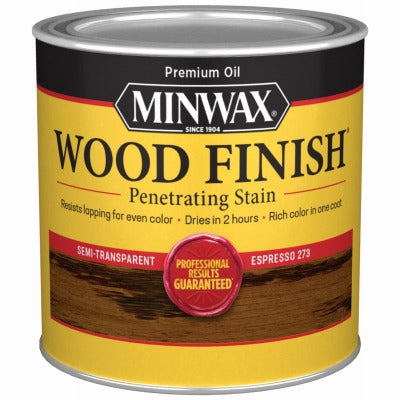 MINWAX Minwax 227634444 Wood Stain Espresso 0.5 Pint