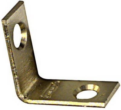 NATIONAL HARDWARE National Mfg N190-819 Corner Iron Bright Brass 1 in 4 Pack