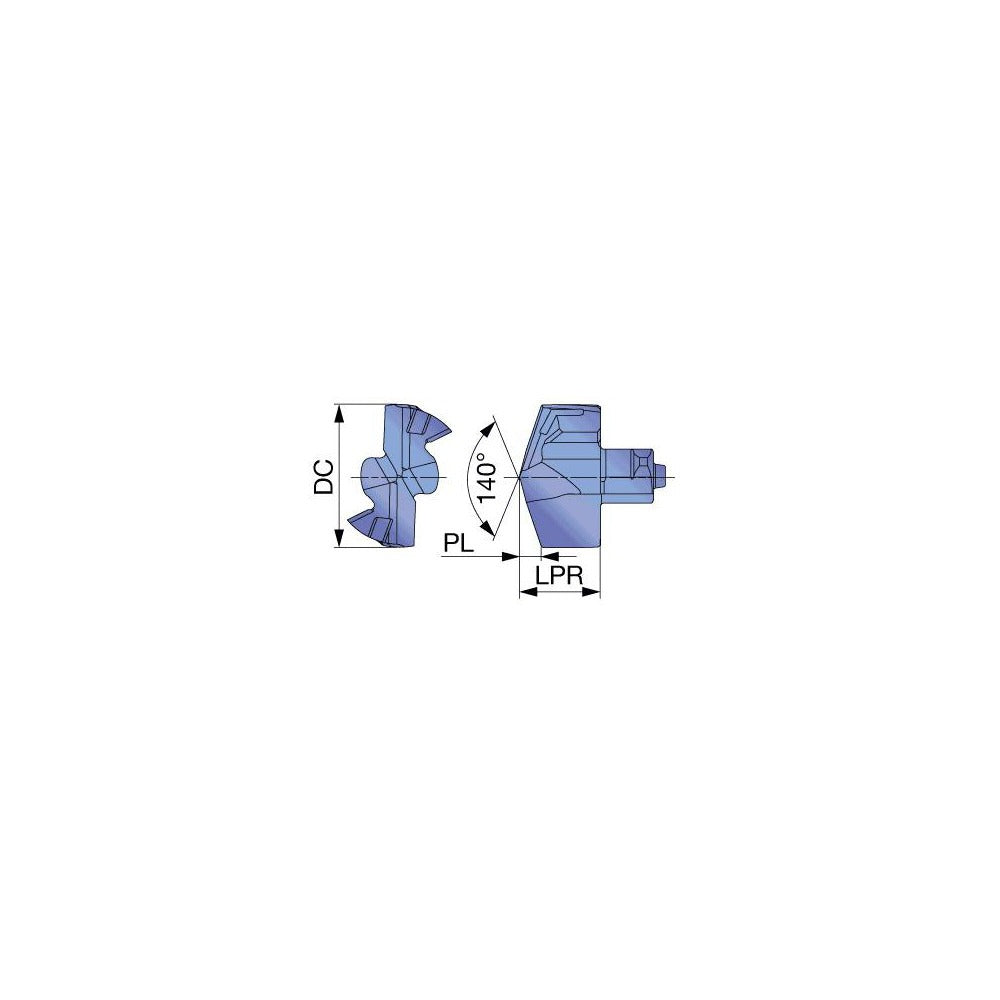 TUNGALOY Tungaloy 6771249 DMP175 Replaceable Drill Tip 17.50mm