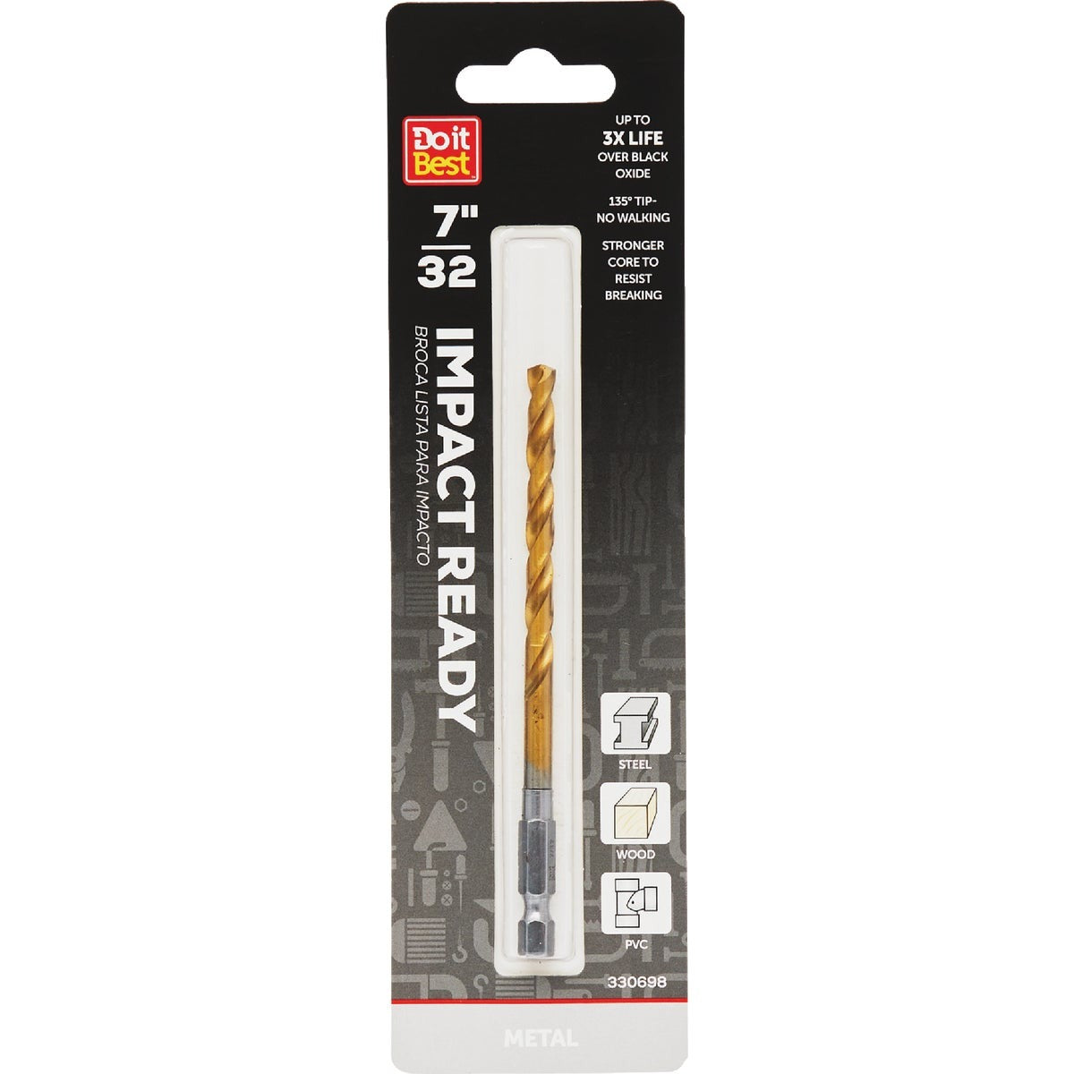 BSC PREFERRED Bsc Preferred QJDIB-DB-054 Titanium Drill Bit 7/32