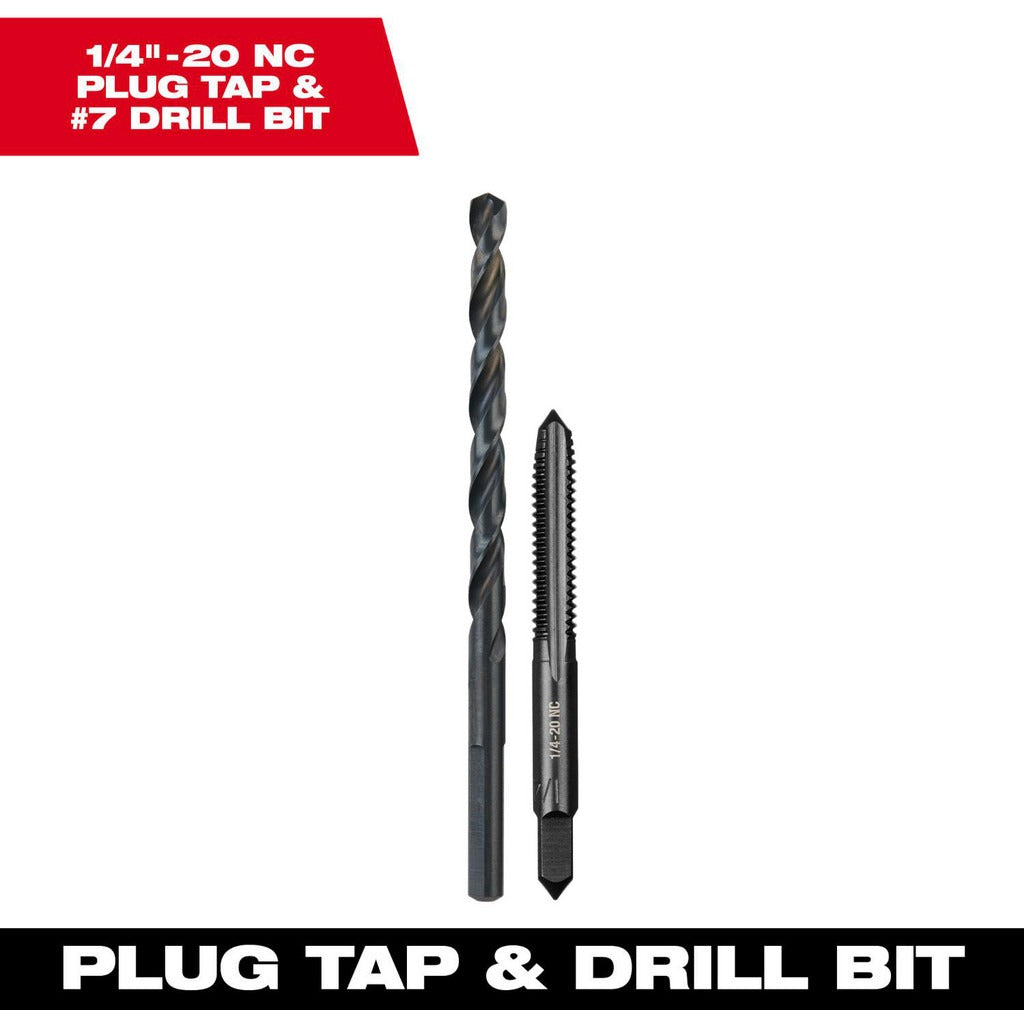 MILWAUKEE Milwaukee Tool 49-57-5534 Tap Drill Set 1/4-20 Nc 2 Piece