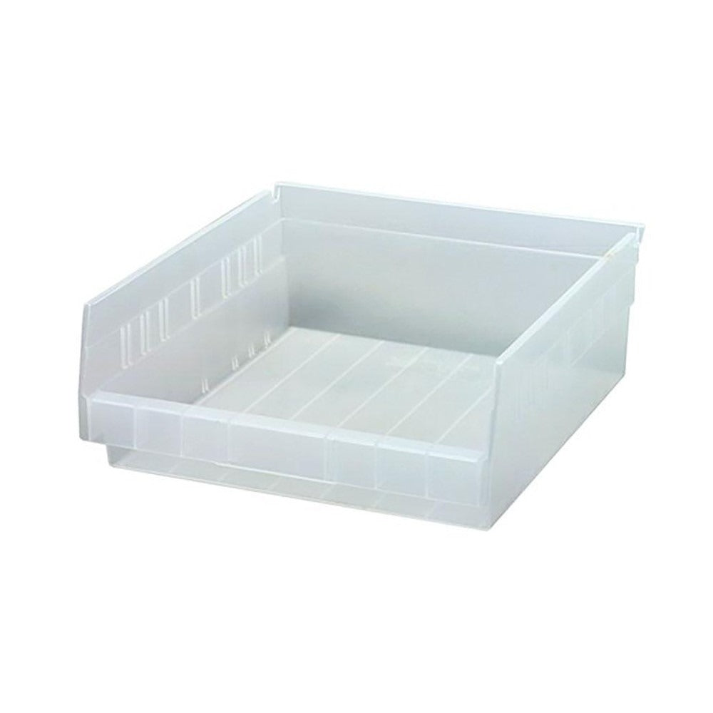 QUANTUM STORAGE SYSTEMS Quantum Storage QSB109CLCS Hopper Shelf Bin Clear 8-pack