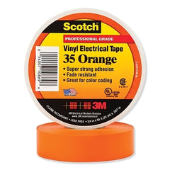 Scotch 7000058438 Vinyl Electrical Color Coding Tape 1/2 inch x 20 feet Orange