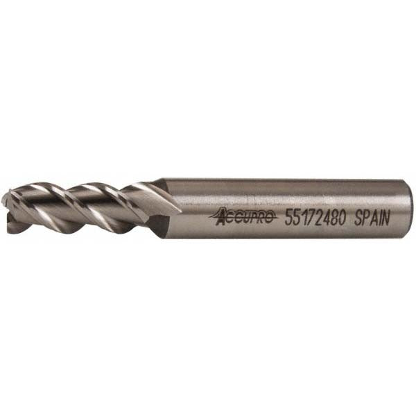 ACCUPRO Accupro 39519 Square End Mill 5/16 in 3 Flute Powdered Metal