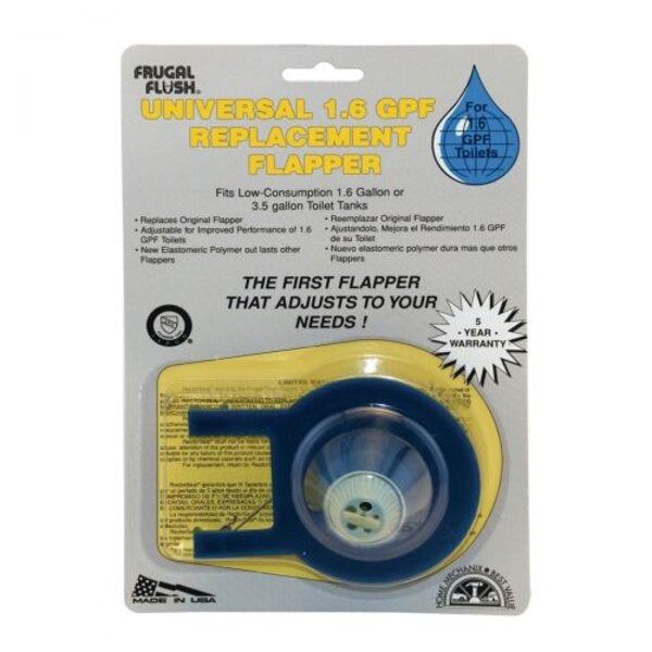 RECTORSEAL Rectorseal 97771 Frugal Flush Universal 1.6 GPF Replacement Flapper (1.6 GPF / Replace URF1)