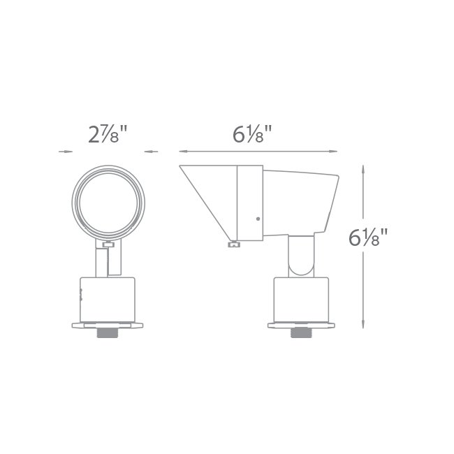 WAC LIGHTING Wac Lighting 501230BZ Accent 120V Landscape Luminaire 3.5-14.5W (6-inch) 5012-30BBR