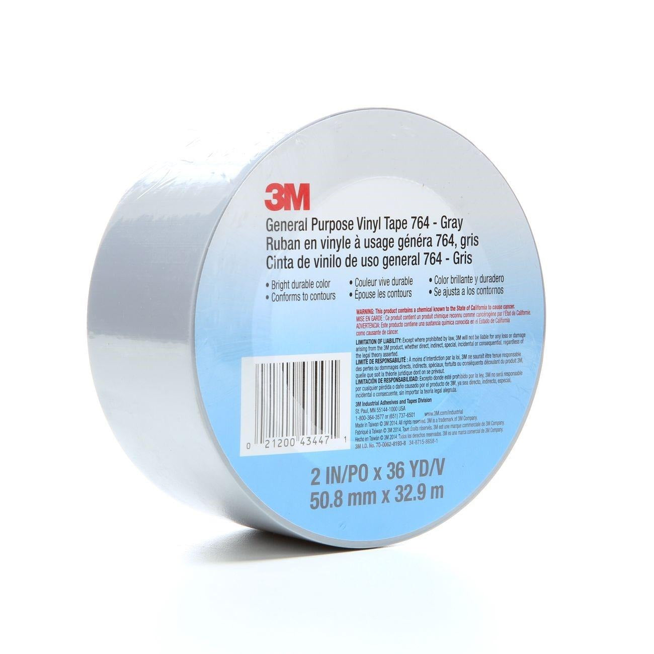 3M 3M 7000123891 General Purpose Vinyl Tape 764 (2 in x 36 yd, 5.0 mil, 24/Case)