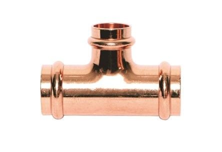 Mueller PF 04095 Copper Tee P X P X P, 1-1/2 in X 1 in X 1-1/2 in