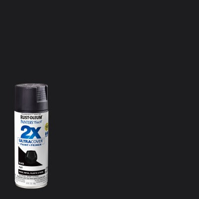 RUST-OLEUM Rust-oleum 249127 Flat Black Spray Paint 12 Oz