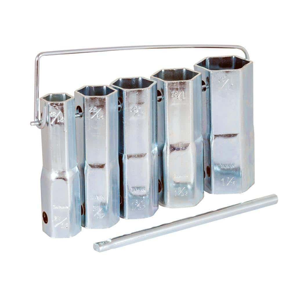 EASTMAN Eastman 45041 5-Piece Plumber's Socket Set with Bar Handle (5-Piece Pack)