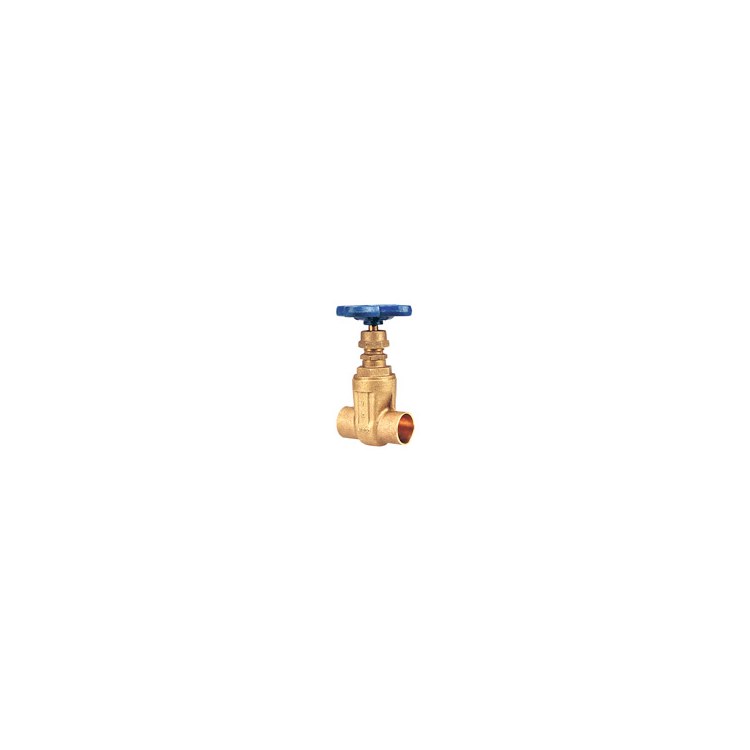 Nibco S113-34 Gate Valve Non-Rising Stem 3/4 Inch Bronze Class 125 Solder for MSS SP-80