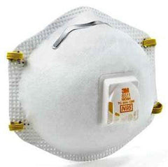 3M 7000002056 Cool Flow Plastic N95 Disposable Particulate Respirator in White (Pack of 10, Case of 8 Packs)