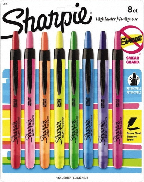 SHARPIE Sharpie 28101 Highlighter Markers Assorted 8-pack