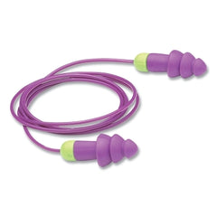 Moldex 6404 Rockets Tapered Styrene Corded Earplug Purple 50 Count