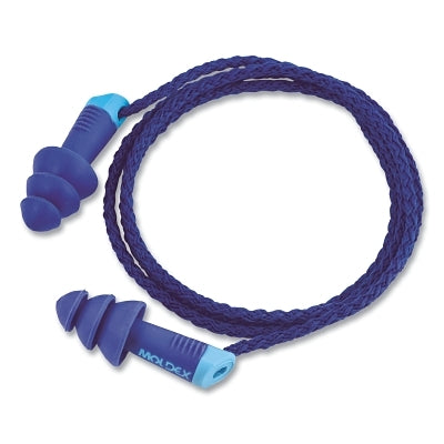 Moldex 6436 Alphas Reusable Earplug Vinyl Blue Metal Detectable