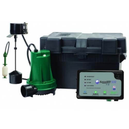 Zoeller 508-0014 Aquanot Fit 508 12V Backup Submersible Sump Pump System with Wifi