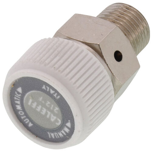 Caleffi 508013A Hygroscopic Air Vent Manual/Automatic 1/8 Inch NPT Male