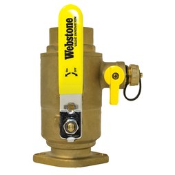 Webstone 50417HV Ball Valve Brass 2 Sweat with Drain Full Port