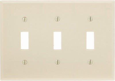 LEVITON Leviton 001-86011-000 3-toggle Wall Plate 10-pack