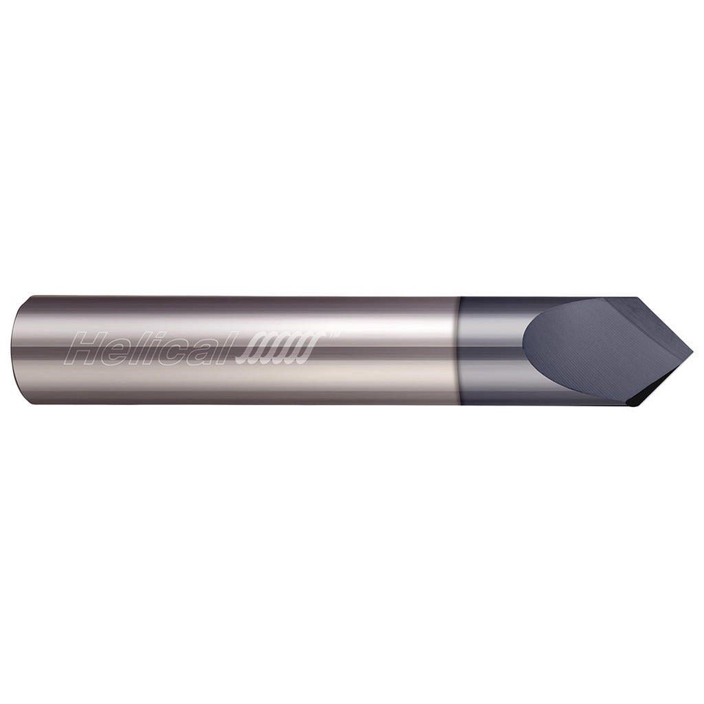 HELICAL SOLUTIONS Helical Solutions 06063 Chamfer Mill 0.375 in 2 Flute Solid Carbide