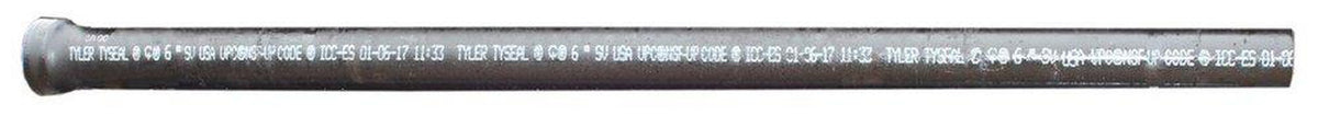 Tyler Pipe 000198 3 in. x 10 ft. Hub Cast Iron SV Class Soil Pipe