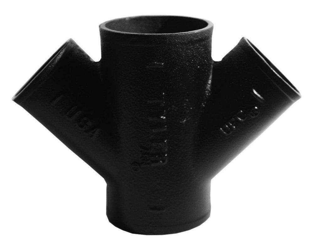 Tyler Pipe 008583 4 in No Hub Cast Iron Double Wye