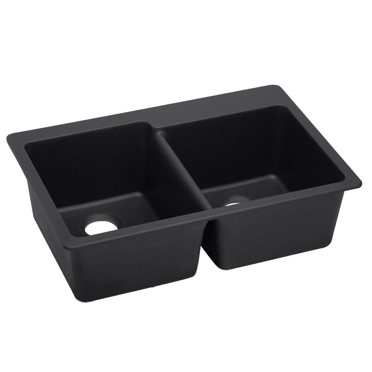 BSC PREFERRED Bsc Preferred ELX250RCA0 Double Bowl Drop-in Quartz Sink