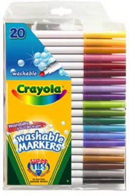CRAYOLA Crayola Llc 58-8106 Super Tips Washable Marker 20 Count