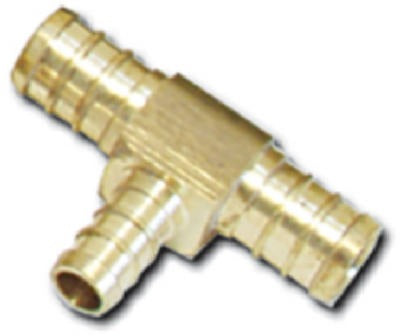 SHARKBITE Sharkbite/cash Acme UC408LFA Brass Barb Pex Tee