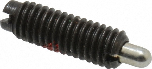 JERGENS Jergens 27103 Threaded Spring Plunger 10-32 Steel Locking