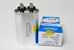 Supco CR15X440 - OVAL RUN CAPACITOR 15 MFD X 440V CR15X440