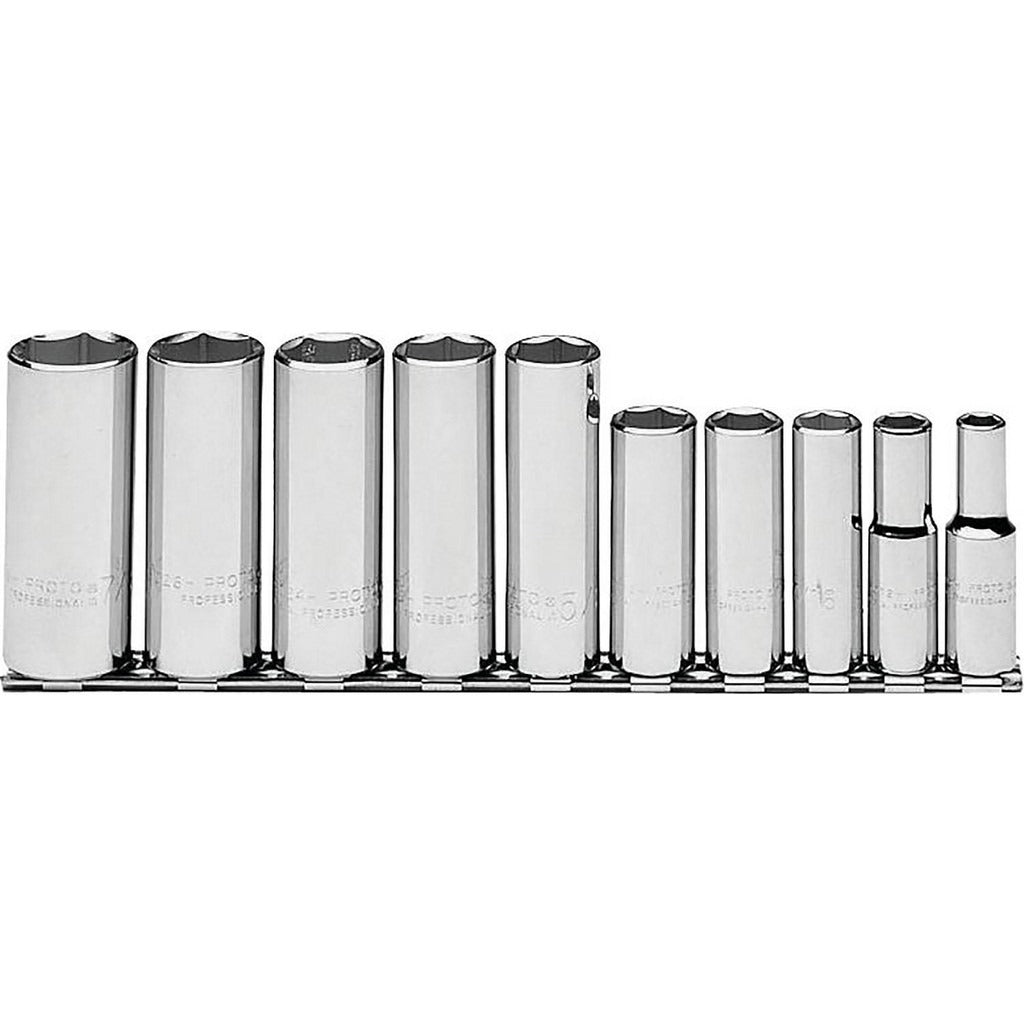 PROTO Proto J52111 Deep Socket Set 10 Pc 3/8 in Drive