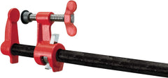 Bessey PC-34DR Pipe Clamps Hand Powered 440 Pounds Deep Reach