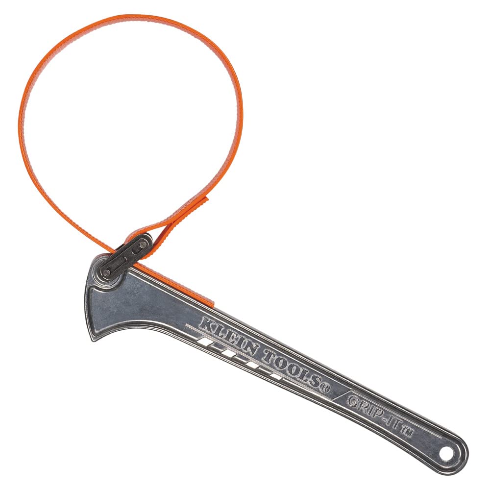 Klein Tools S12HB Grip-It Strap Wrench 1-1/2 to 5-Inch 12-Inch Handle