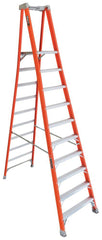 Louisville Ladder FXP1710 Fiberglass Pro Platform Ladder 300 lb Rated