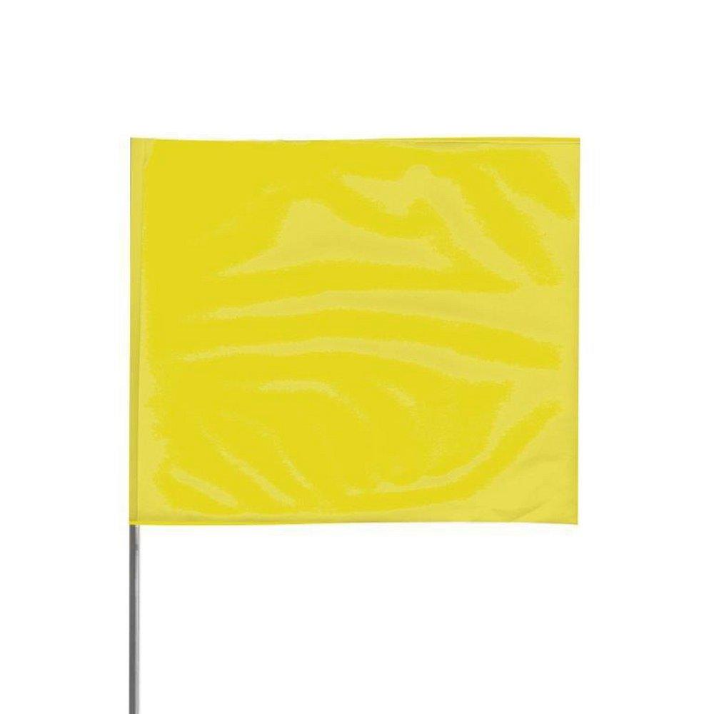 Presco 4521Y Yellow Plain Marking Flag 4X5 (Pack of 100)