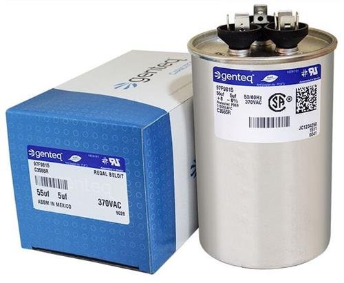 Lennox 89M93 Dual Run Capacitor Upgrade 55 + 5 uF MFD 370 Volt VAC