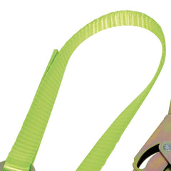 Peakworks V815424 Resistant Lanyard with Webbing, Snap and Form Hooks, 4 Ft. L, Green