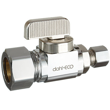 DAHL Dahl Valve 511-33-30 Mini-Ball Valve Supply Stop 5/8 OD Comp x 1/4 OD Comp