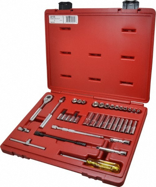 PROTO Proto J47137S 37pc 1/4 Drive Sae Socket Set 6 Point